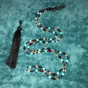 Premier Designs necklace with removable tassel